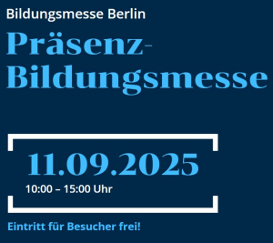 Bildungsmesse am 11.09.25 von 10-15 Uhr in Berlin Mitte