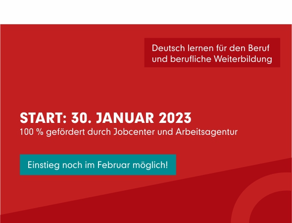 Deutsch für den Beruf - Nacheinstieg im Februar noch möglich!
